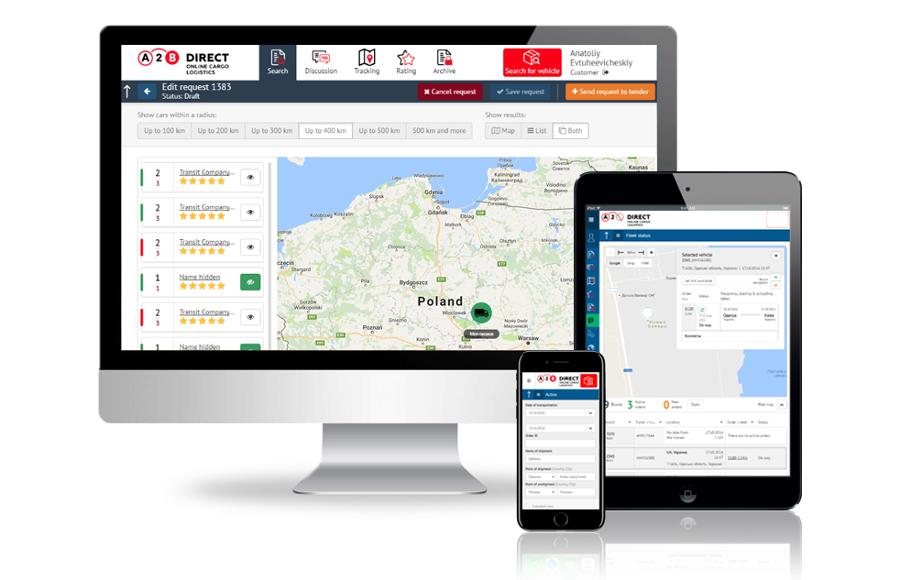 A2B.Direct: Innovative Platform for Online Cargo Logistics - 328062 A2B.Direct: Innovative Platform for Online Cargo Logistics - Infopulse - 328062