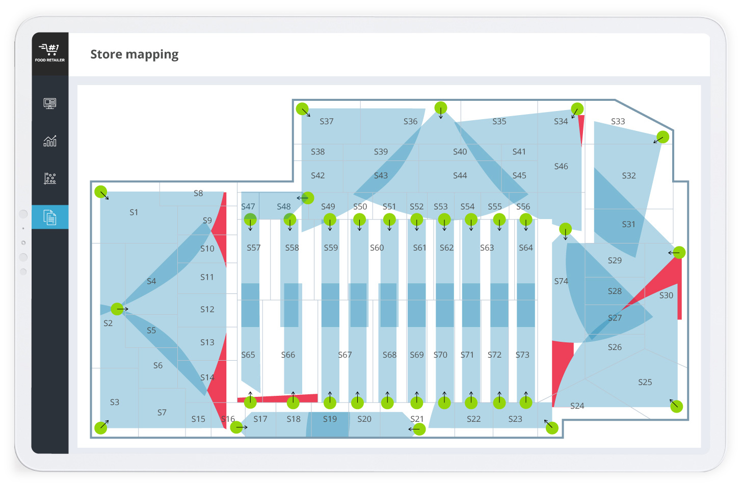 Camera placement and store sectioning - 1 Camera placement and store sectioning - Infopulse - 1