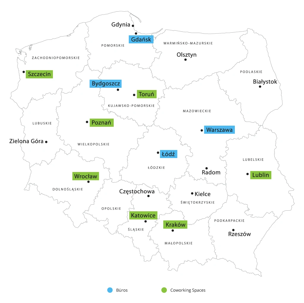 Infopulse Büros und Coworking Spaces in Polen