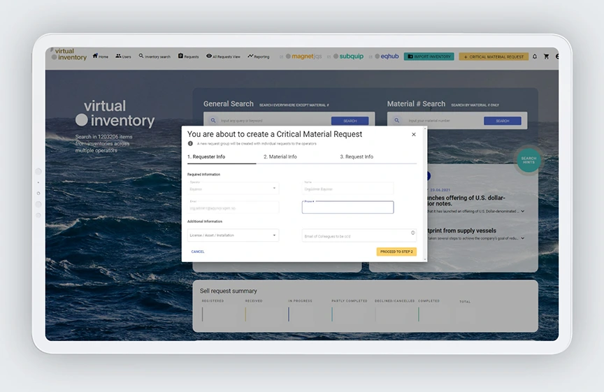 Virtual Inventory Solution for NOROG, Norwegian Oil and Gas Association - case study scheme 4