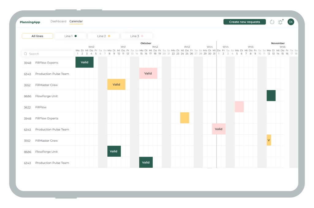 Capacity Planning App